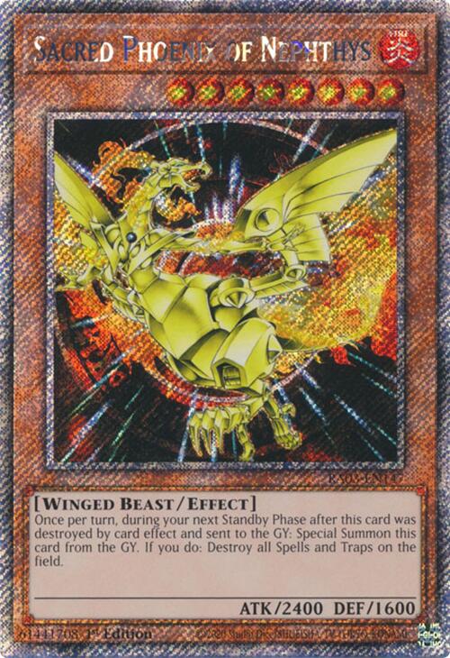 Sacred Phoenix of Nephthys (Platinum Secret Rare) [RA03-EN147] Platinum Secret Rare | Shuffle n Cut Hobbies & Games