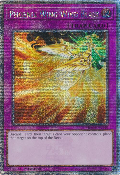 Phoenix Wing Wind Blast (Quarter Century Secret Rare) [RA03-EN149] Quarter Century Secret Rare | Shuffle n Cut Hobbies & Games