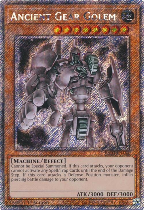 Ancient Gear Golem (Platinum Secret Rare) [RA03-EN151] Platinum Secret Rare | Shuffle n Cut Hobbies & Games