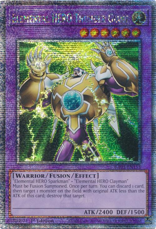 Elemental HERO Thunder Giant (Quarter Century Secret Rare) [RA03-EN153] Quarter Century Secret Rare | Shuffle n Cut Hobbies & Games