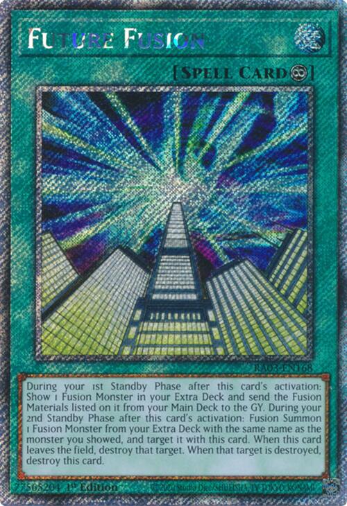 Future Fusion (Platinum Secret Rare) [RA03-EN168] Platinum Secret Rare | Shuffle n Cut Hobbies & Games