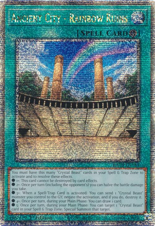 Ancient City - Rainbow Ruins (Quarter Century Secret Rare) [RA03-EN181] Quarter Century Secret Rare | Shuffle n Cut Hobbies & Games