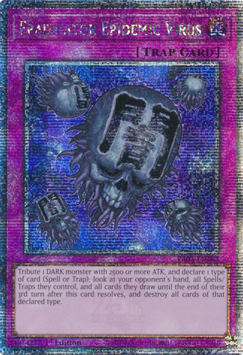 Eradicator Epidemic Virus (Quarter Century Secret Rare) [RA03-EN183] Quarter Century Secret Rare | Shuffle n Cut Hobbies & Games