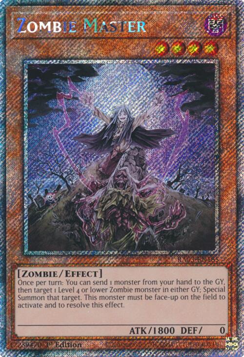 Zombie Master (Platinum Secret Rare) [RA03-EN185] Platinum Secret Rare | Shuffle n Cut Hobbies & Games