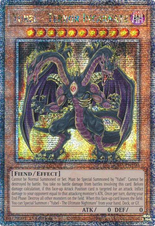 Yubel - Terror Incarnate (Quarter Century Secret Rare) [RA03-EN190] Quarter Century Secret Rare | Shuffle n Cut Hobbies & Games