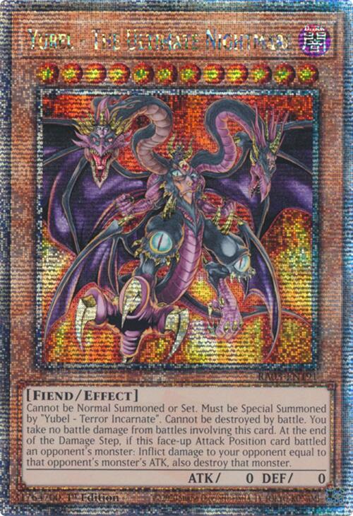 Yubel - The Ultimate Nightmare (Quarter Century Secret Rare) [RA03-EN191] Quarter Century Secret Rare | Shuffle n Cut Hobbies & Games