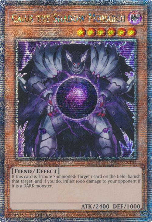 Caius the Shadow Monarch (Quarter Century Secret Rare) [RA03-EN194] Quarter Century Secret Rare | Shuffle n Cut Hobbies & Games