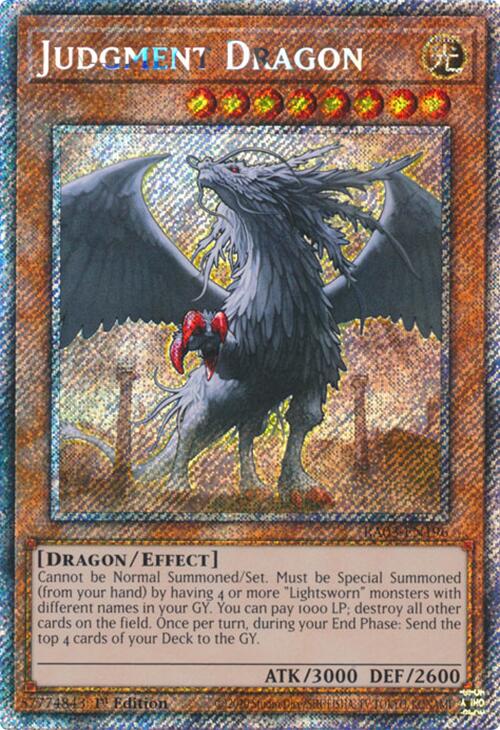 Judgment Dragon (Platinum Secret Rare) [RA03-EN196] Platinum Secret Rare | Shuffle n Cut Hobbies & Games