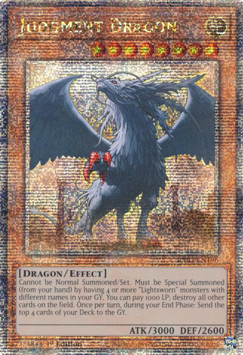 Judgment Dragon (Quarter Century Secret Rare) [RA03-EN196] Quarter Century Secret Rare | Shuffle n Cut Hobbies & Games