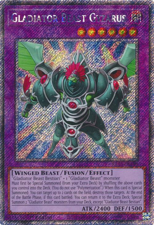 Gladiator Beast Gyzarus (Platinum Secret Rare) [RA03-EN198] Platinum Secret Rare | Shuffle n Cut Hobbies & Games