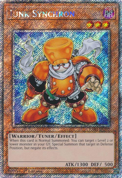 Junk Synchron (Platinum Secret Rare) [RA03-EN199] Platinum Secret Rare | Shuffle n Cut Hobbies & Games