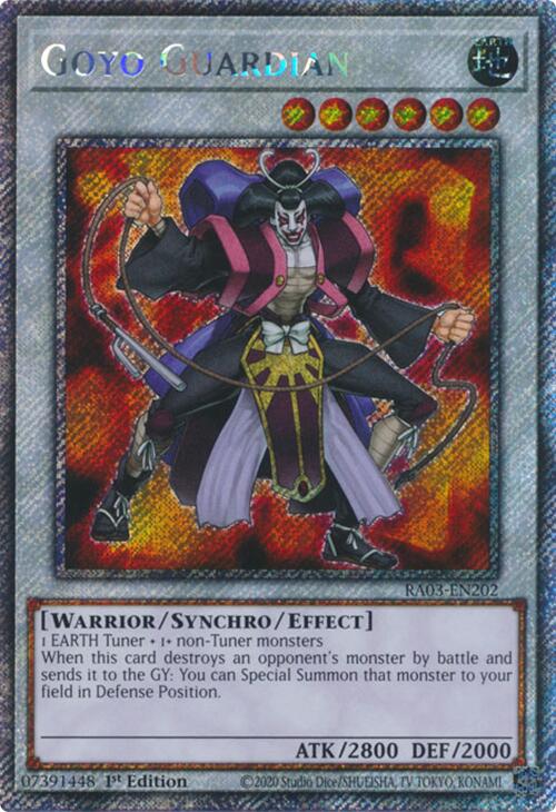 Goyo Guardian (Platinum Secret Rare) [RA03-EN202] Platinum Secret Rare | Shuffle n Cut Hobbies & Games