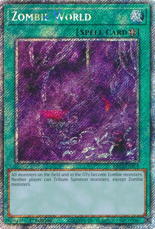 Zombie World (Platinum Secret Rare) [RA03-EN205] Platinum Secret Rare | Shuffle n Cut Hobbies & Games