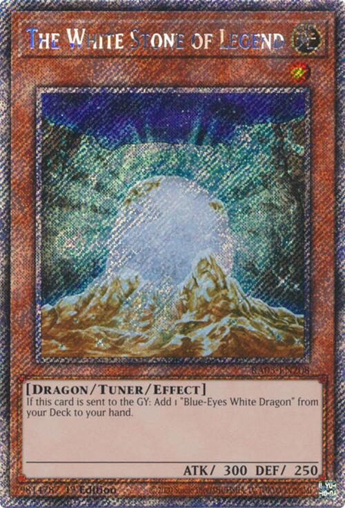 The White Stone of Legend (Platinum Secret Rare) [RA03-EN208] Platinum Secret Rare | Shuffle n Cut Hobbies & Games