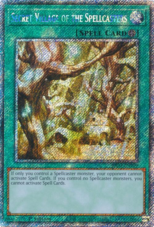 Secret Village of the Spellcasters (Platinum Secret Rare) [RA03-EN209] Platinum Secret Rare | Shuffle n Cut Hobbies & Games