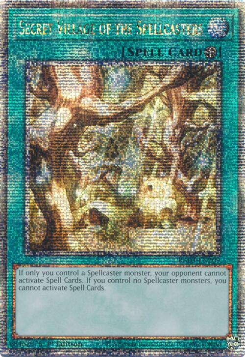 Secret Village of the Spellcasters (Quarter Century Secret Rare) [RA03-EN209] Quarter Century Secret Rare | Shuffle n Cut Hobbies & Games