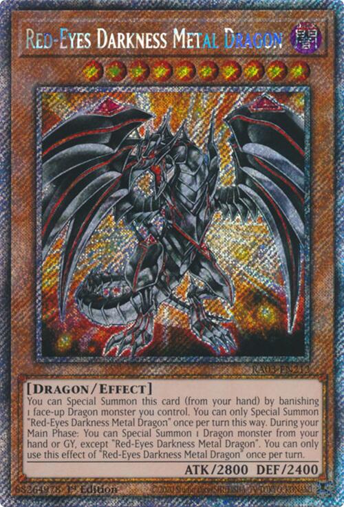 Red-Eyes Darkness Metal Dragon (Platinum Secret Rare) [RA03-EN212] Platinum Secret Rare | Shuffle n Cut Hobbies & Games