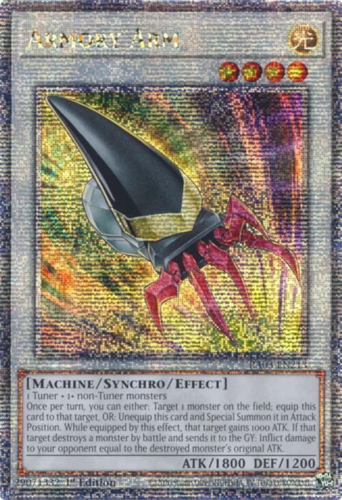 Armory Arm (Quarter Century Secret Rare) [RA03-EN213] Quarter Century Secret Rare | Shuffle n Cut Hobbies & Games