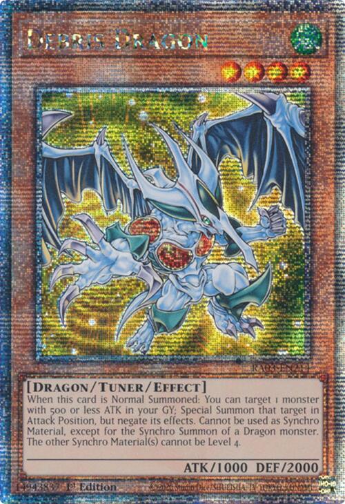 Debris Dragon (Quarter Century Secret Rare) [RA03-EN214] Quarter Century Secret Rare | Shuffle n Cut Hobbies & Games