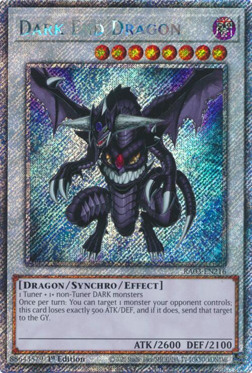 Dark End Dragon (Platinum Secret Rare) [RA03-EN216] Platinum Secret Rare | Shuffle n Cut Hobbies & Games