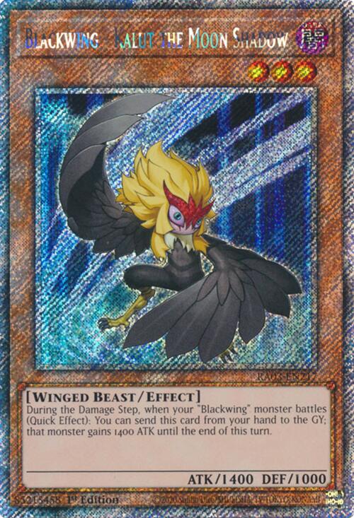 Blackwing - Kalut the Moon Shadow (Platinum Secret Rare) [RA03-EN217] Platinum Secret Rare | Shuffle n Cut Hobbies & Games