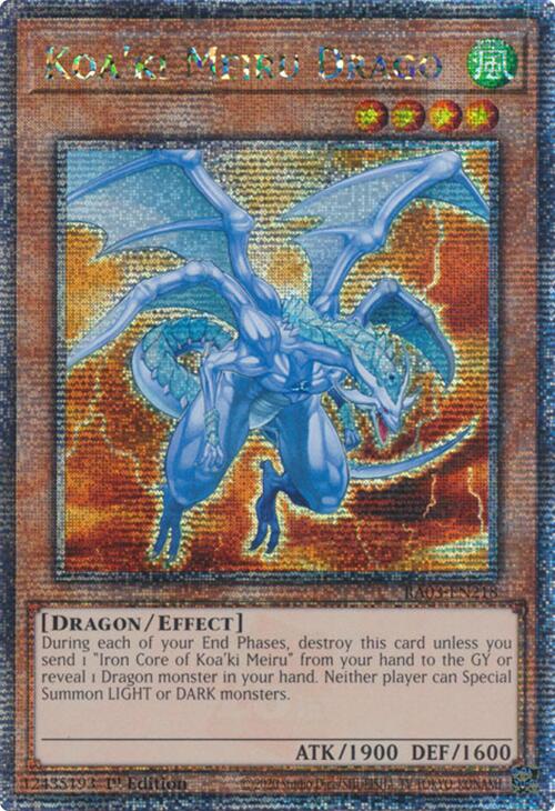 Koa'ki Meiru Drago (Quarter Century Secret Rare) [RA03-EN218] Quarter Century Secret Rare | Shuffle n Cut Hobbies & Games