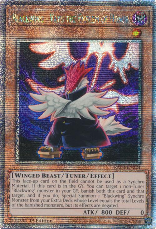 Blackwing - Vayu the Emblem of Honor (Quarter Century Secret Rare) [RA03-EN224] Quarter Century Secret Rare | Shuffle n Cut Hobbies & Games