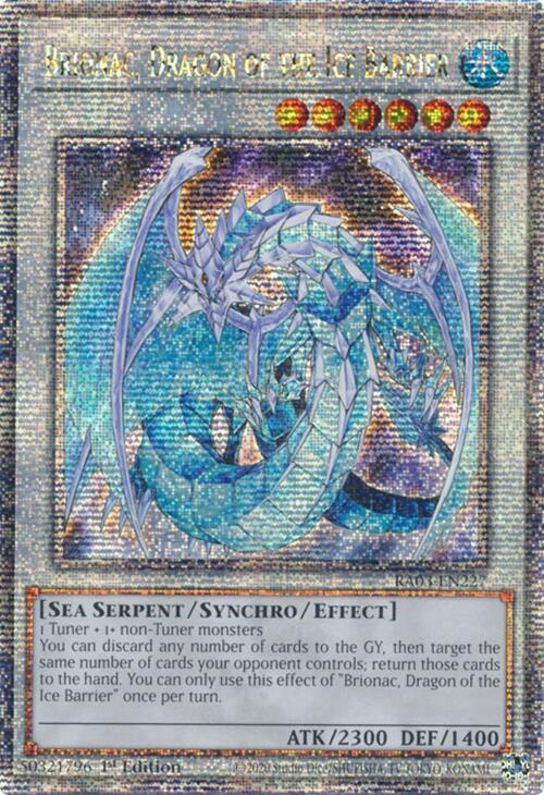 Brionac, Dragon of the Ice Barrier (Quarter Century Secret Rare) [RA03-EN227] Quarter Century Secret Rare | Shuffle n Cut Hobbies & Games