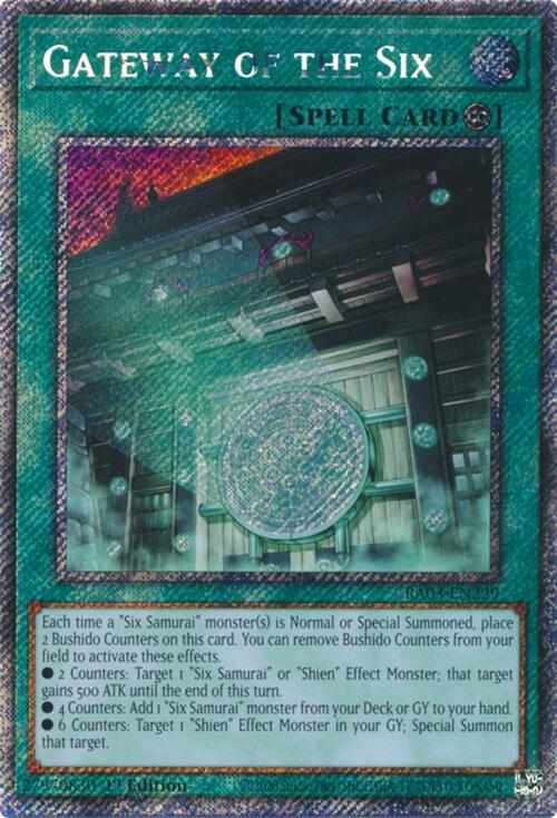 Gateway of the Six (Platinum Secret Rare) [RA03-EN229] Platinum Secret Rare | Shuffle n Cut Hobbies & Games