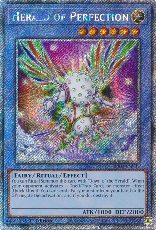 Herald of Perfection (Platinum Secret Rare) [RA03-EN237] Platinum Secret Rare | Shuffle n Cut Hobbies & Games