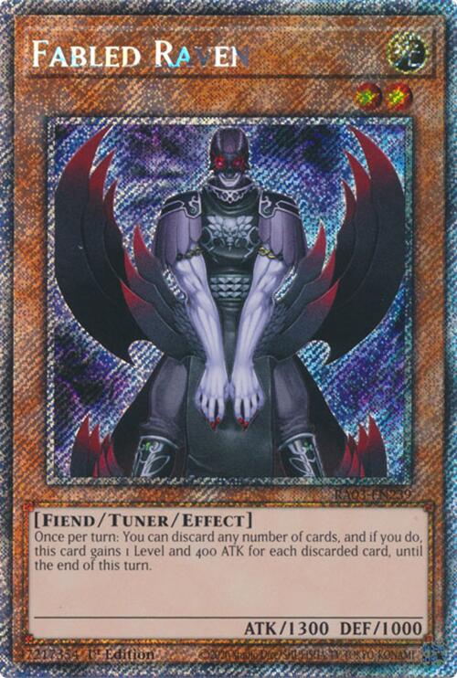 Fabled Raven (Platinum Secret Rare) [RA03-EN239] Platinum Secret Rare | Shuffle n Cut Hobbies & Games