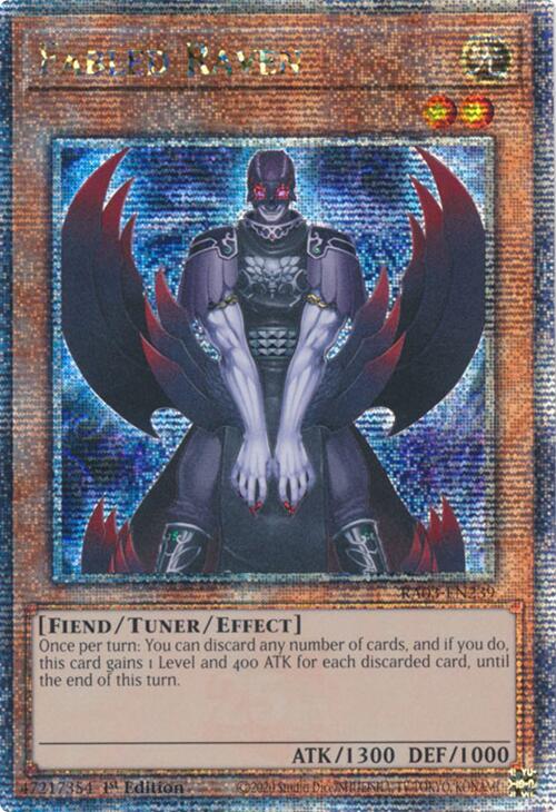 Fabled Raven (Quarter Century Secret Rare) [RA03-EN239] Quarter Century Secret Rare | Shuffle n Cut Hobbies & Games