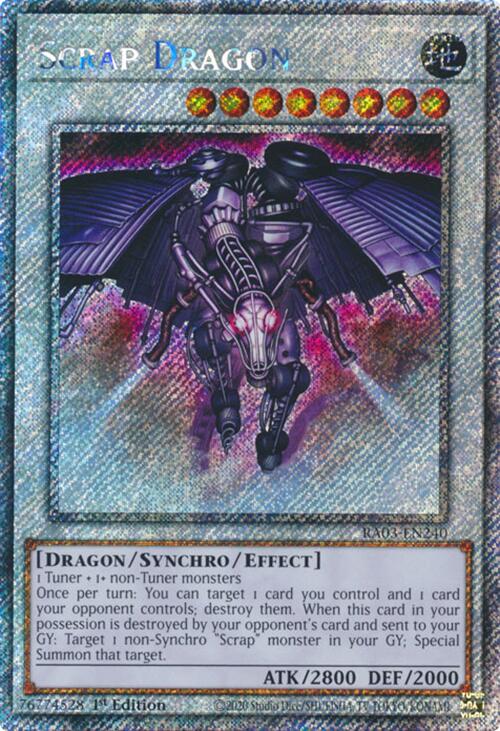 Scrap Dragon (Platinum Secret Rare) [RA03-EN240] Platinum Secret Rare | Shuffle n Cut Hobbies & Games