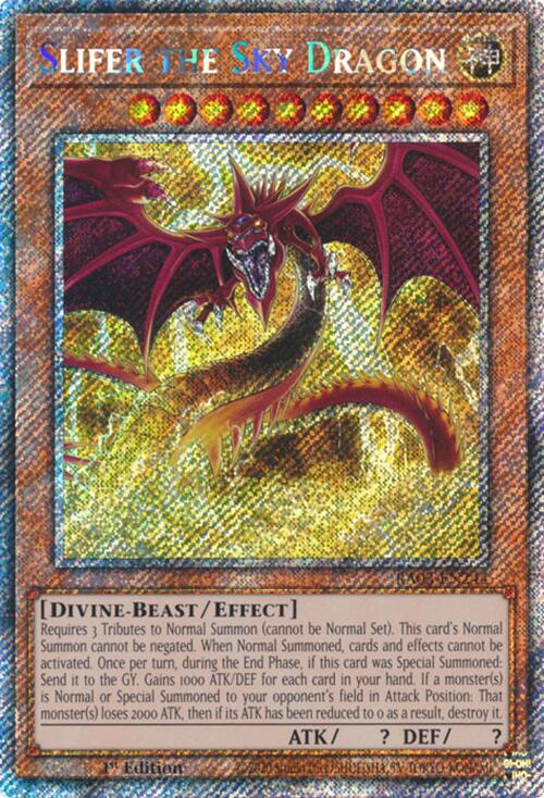 Slifer the Sky Dragon (Platinum Secret Rare) [RA03-EN244] Platinum Secret Rare | Shuffle n Cut Hobbies & Games