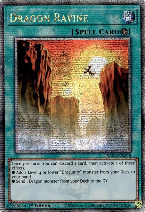 Dragon Ravine (Quarter Century Secret Rare) [RA03-EN248] Quarter Century Secret Rare | Shuffle n Cut Hobbies & Games