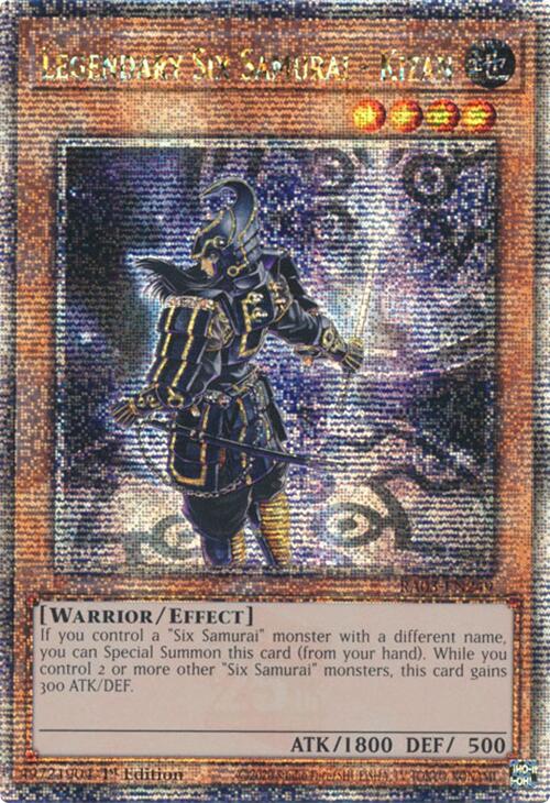 Legendary Six Samurai - Kizan (Quarter Century Secret Rare) [RA03-EN249] Quarter Century Secret Rare | Shuffle n Cut Hobbies & Games