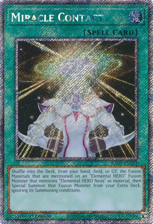 Miracle Contact (Platinum Secret Rare) [RA03-EN253] Platinum Secret Rare | Shuffle n Cut Hobbies & Games