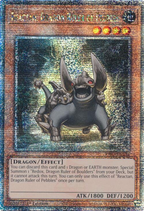 Reactan, Dragon Ruler of Pebbles (Quarter Century Secret Rare) [RA03-EN254] Quarter Century Secret Rare | Shuffle n Cut Hobbies & Games