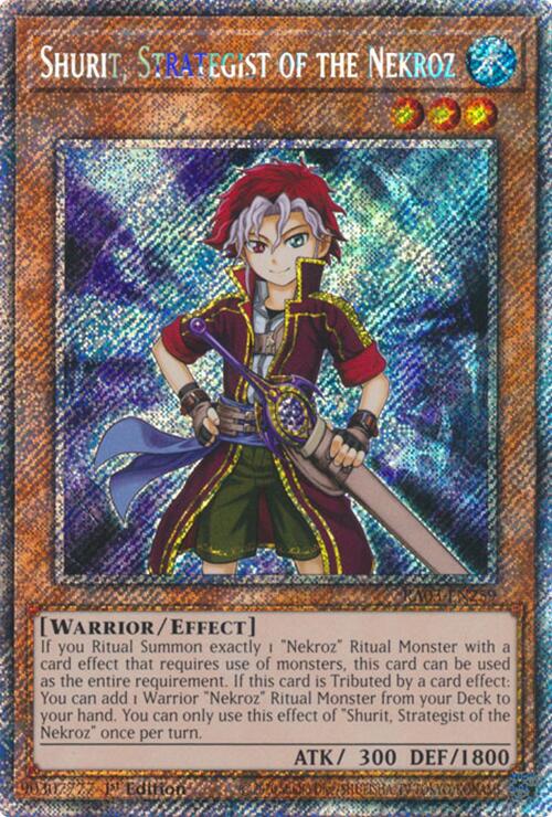 Shurit, Strategist of the Nekroz (Platinum Secret Rare) [RA03-EN259] Platinum Secret Rare | Shuffle n Cut Hobbies & Games