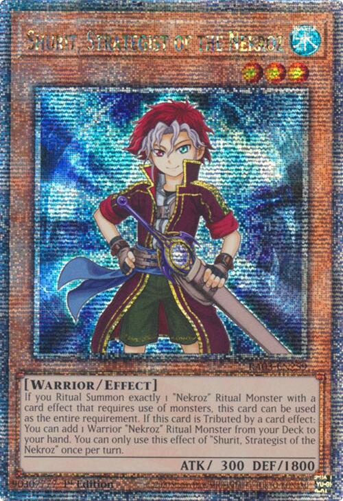 Shurit, Strategist of the Nekroz (Quarter Century Secret Rare) [RA03-EN259] Quarter Century Secret Rare | Shuffle n Cut Hobbies & Games