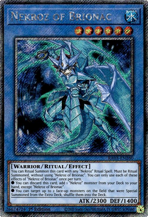 Nekroz of Brionac (Platinum Secret Rare) [RA03-EN260] Platinum Secret Rare | Shuffle n Cut Hobbies & Games