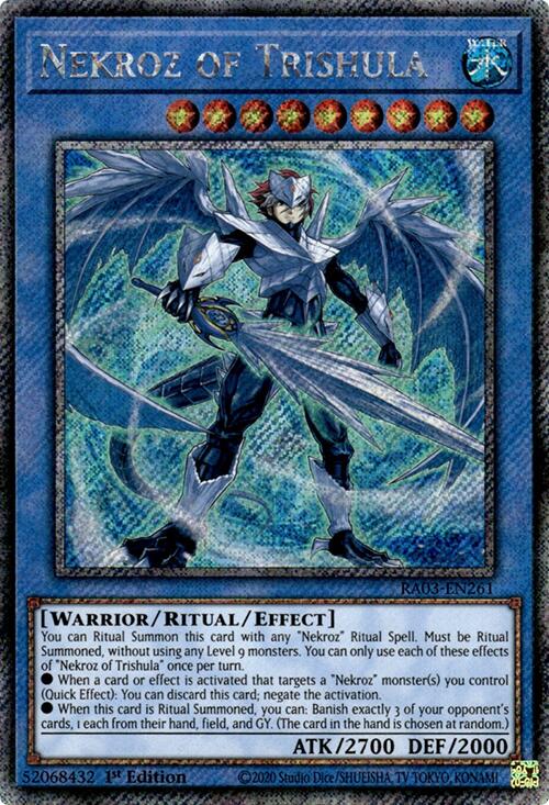 Nekroz of Trishula (Platinum Secret Rare) [RA03-EN261] Platinum Secret Rare | Shuffle n Cut Hobbies & Games