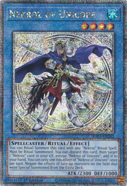 Nekroz of Unicore (Quarter Century Secret Rare) [RA03-EN262] Quarter Century Secret Rare | Shuffle n Cut Hobbies & Games