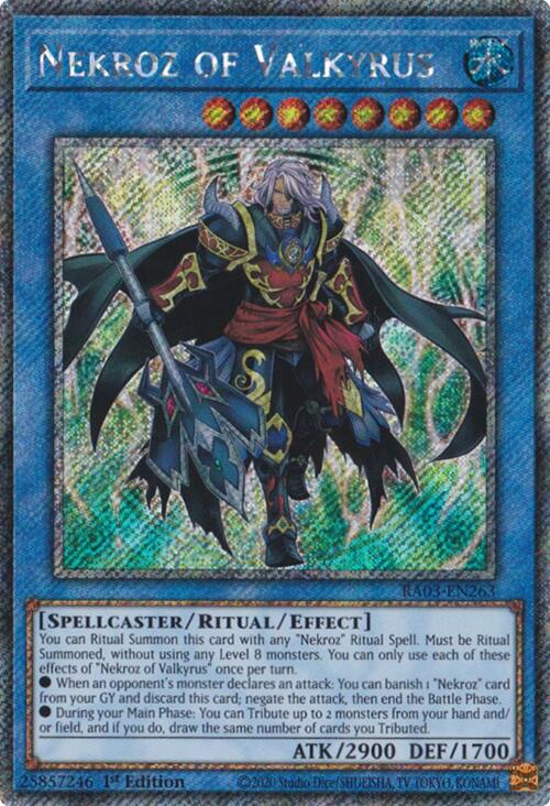 Nekroz of Valkyrus (Platinum Secret Rare) [RA03-EN263] Platinum Secret Rare | Shuffle n Cut Hobbies & Games