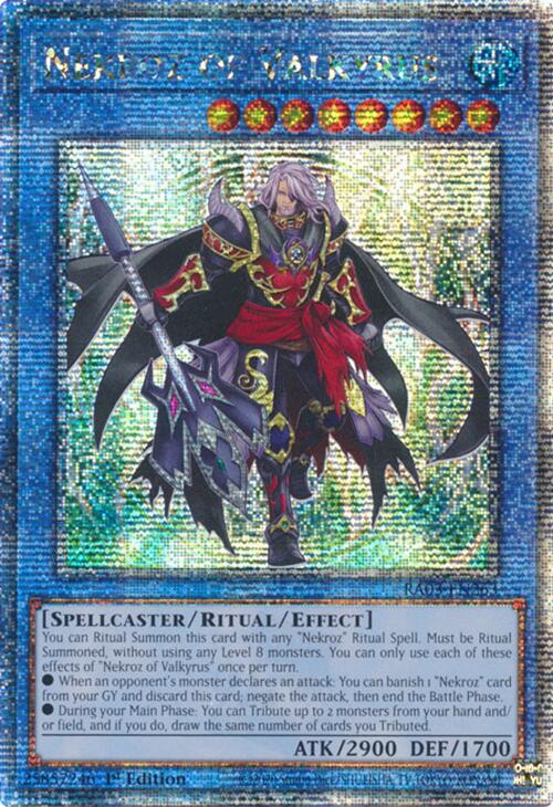 Nekroz of Valkyrus (Quarter Century Secret Rare) [RA03-EN263] Quarter Century Secret Rare | Shuffle n Cut Hobbies & Games