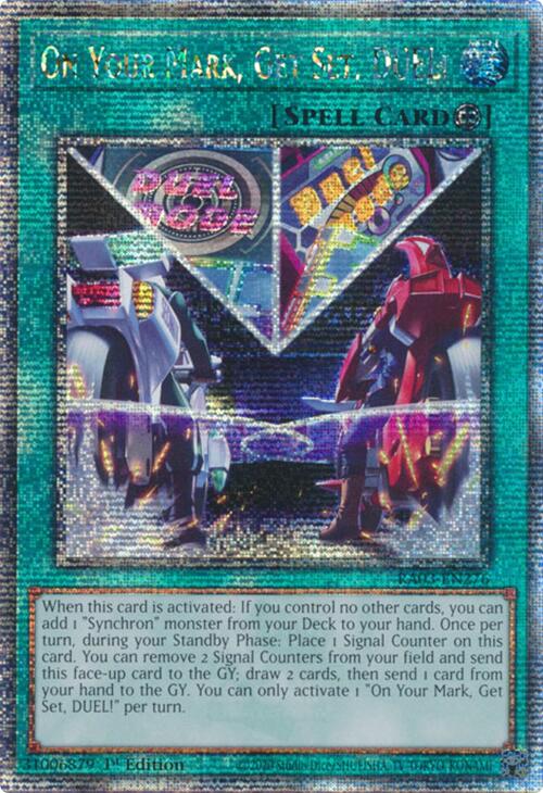 On Your Mark, Get Set, DUEL! (Quarter Century Secret Rare) [RA03-EN276] Quarter Century Secret Rare | Shuffle n Cut Hobbies & Games