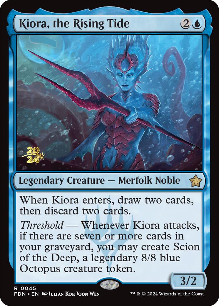 Kiora, the Rising Tide [Foundations Prerelease Promos] | Shuffle n Cut Hobbies & Games