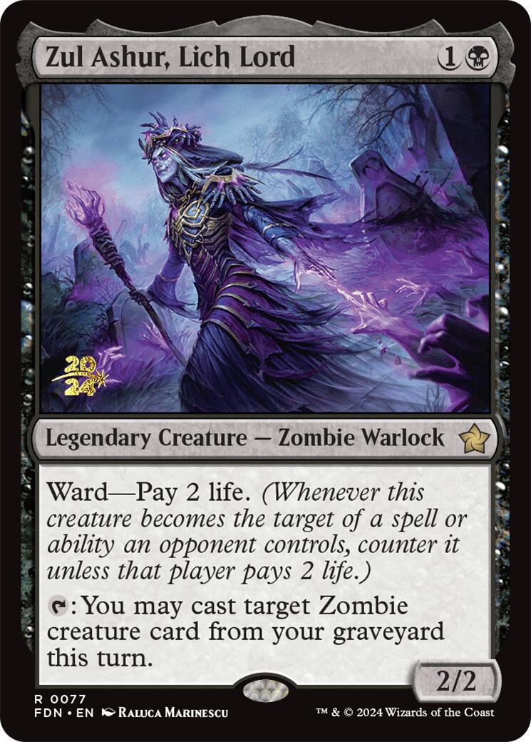 Zul Ashur, Lich Lord [Foundations Prerelease Promos] | Shuffle n Cut Hobbies & Games