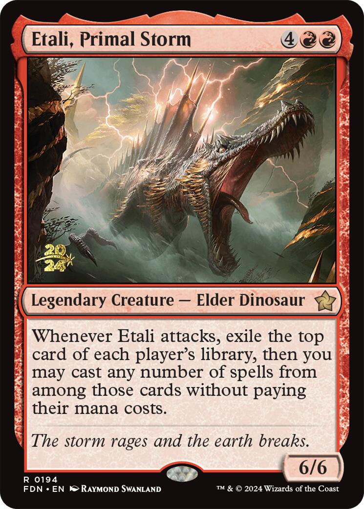 Etali, Primal Storm [Foundations Prerelease Promos] | Shuffle n Cut Hobbies & Games