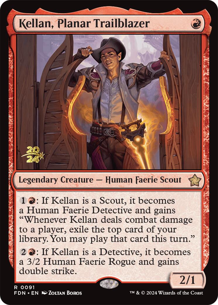 Kellan, Planar Trailblazer [Foundations Prerelease Promos] | Shuffle n Cut Hobbies & Games